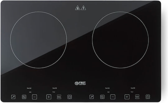 First Austria Fa50953 Electric Inductive Commercial Countertop Burner Double 2kW 64x42x8cm