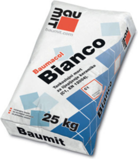 Baumit Baumacol Κόλλα Πλακιδίων Λευκή 25kg