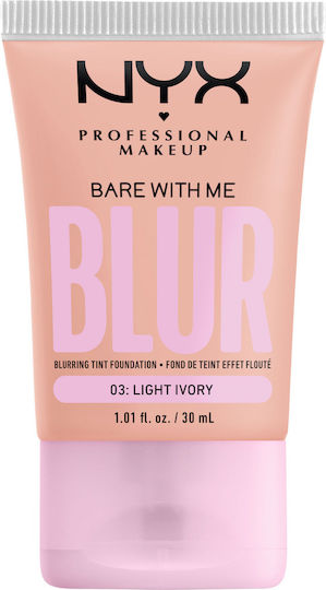 NYX Professional Makeup Bare With Me Blur Flüssig 03 Light Ivory 30ml