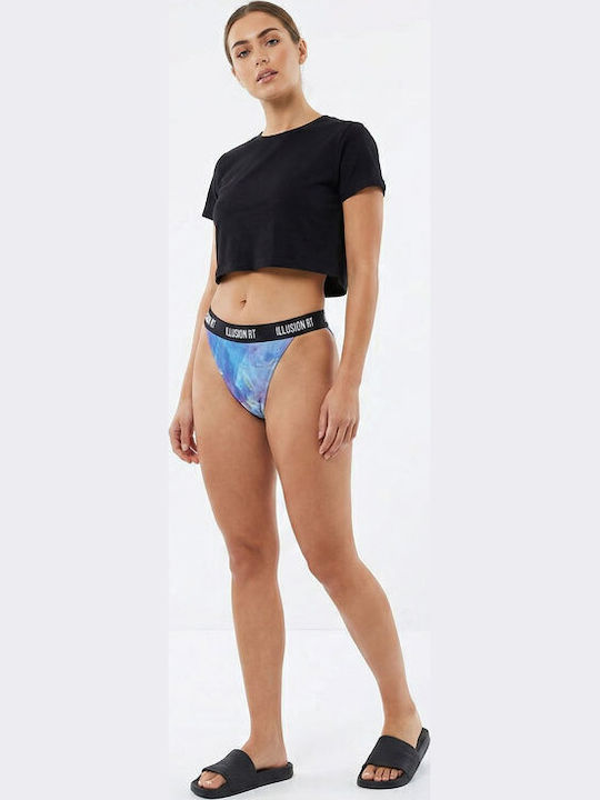 Bikini Slip with Ties Purple