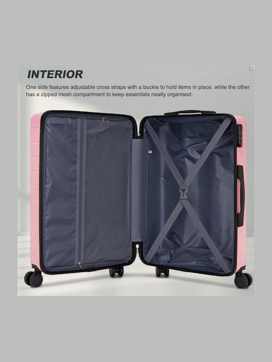 Miss Lulu Mittlerer Hartschalen-Reisekoffer Rosa Höhe 66cm