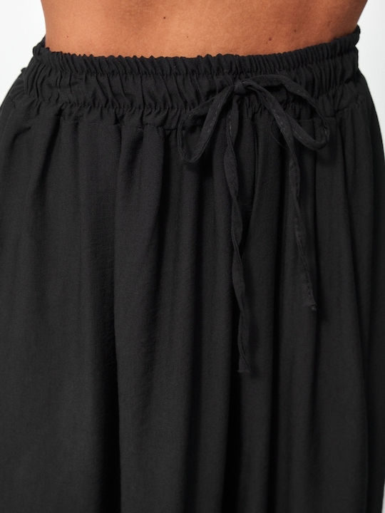Damen Schwarz Set mit Gummibandhose