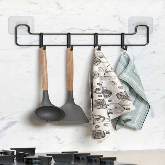 Femmit Bucătărie Hangers Metalică 30 cm Neagră