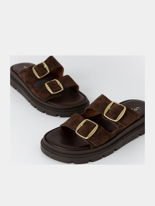 Women's Flat Sandals Brown