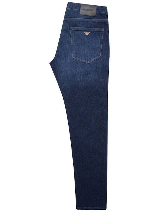 Men's Jeans Pants Elastic with Slim Fit Blue