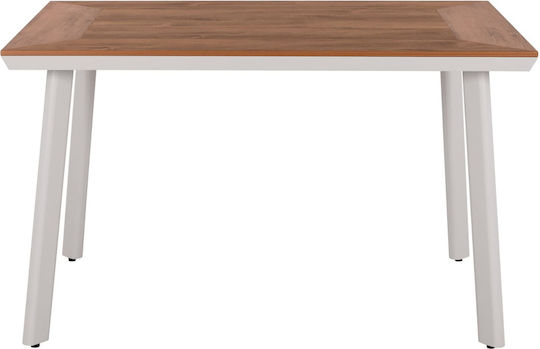 Set Dining Pentru Exterior 5 Piese Alb