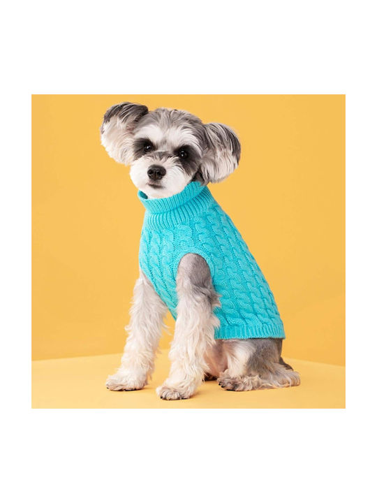Knitted Sweater For Pet Khaki Back 45cm