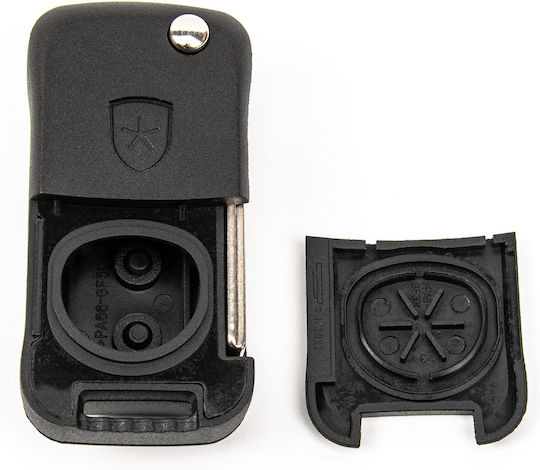 Car Key Shell with Blade with 3 Buttons Remote for Porsche