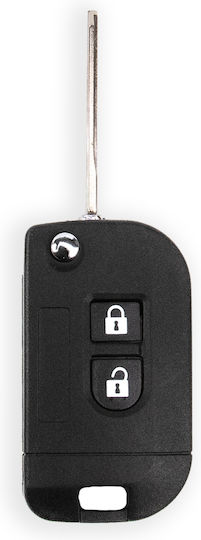 Carcasa Cheie Auto cu Lamă Pliabilă cu 2 Butoane pentru Nissan