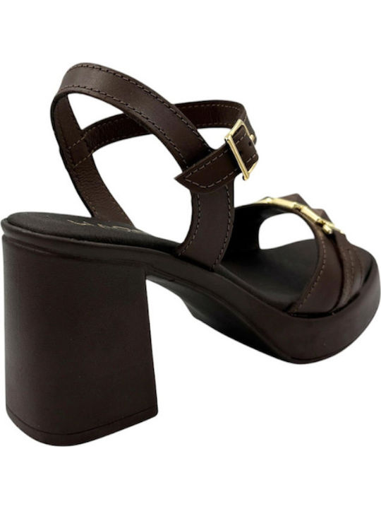 Leather Tabac Brown Sandals