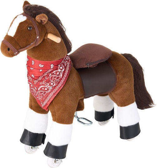 Vevor Wooden Rocking Horse Toy with Sounds & Wheels for Weight up to 50kg