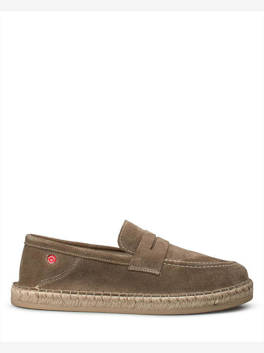 Suede Men's Loafers in Brown Colour