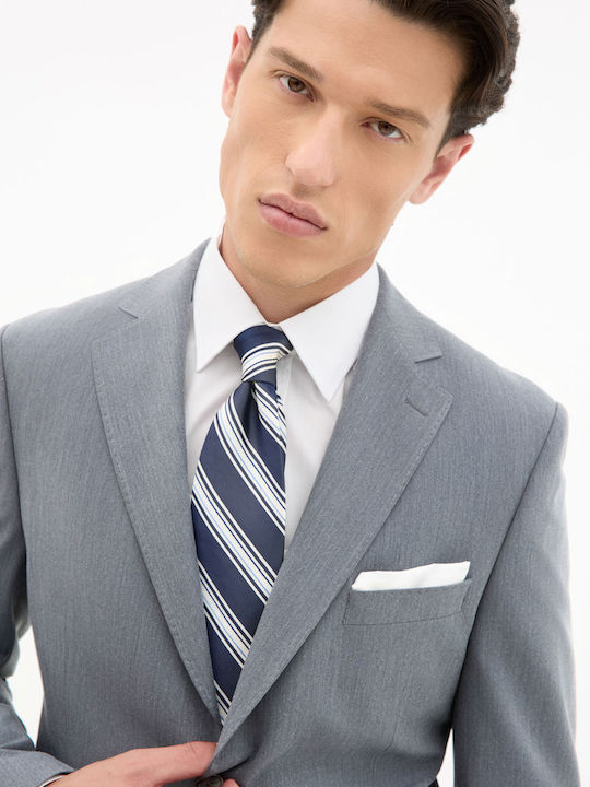 Men’s Suit Jacket with Slim Fit Dark Grey
