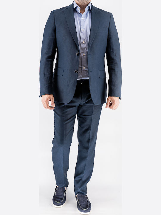 Sommer Herrenanzugsjacke Blau