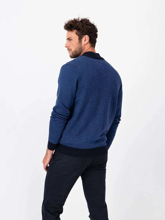 Men's Knitted Jacket Blue