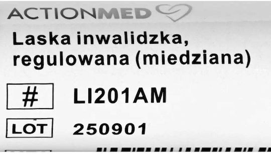 ActionMed Μπαστούνι Βάδισης Κόκκινο LI201AM
