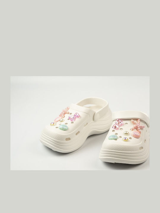 Kids Anatomic Beach Shoes White