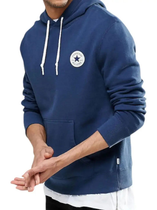 Sweatshirt with Hood Navy Blue