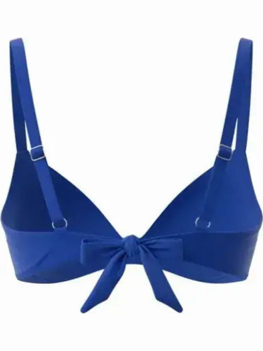 Set Bikini with Light Padding High Waist Blue Royal