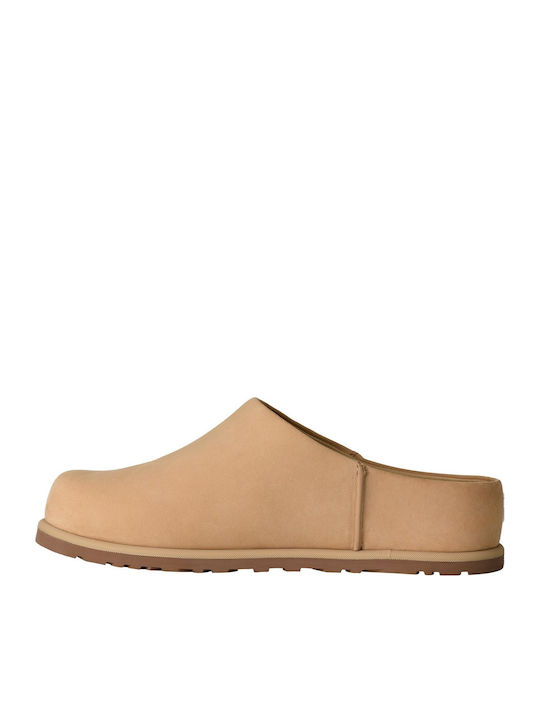 Clog Leather Winter Women's Slippers Grey