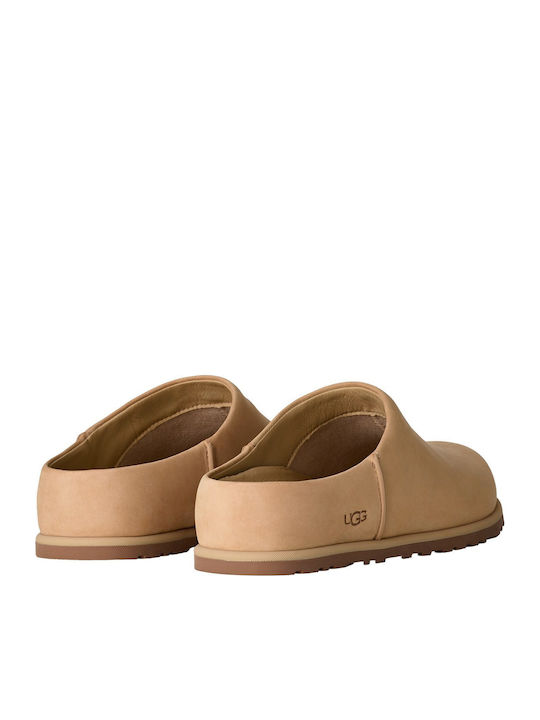 Clog Leather Winter Women's Slippers Grey