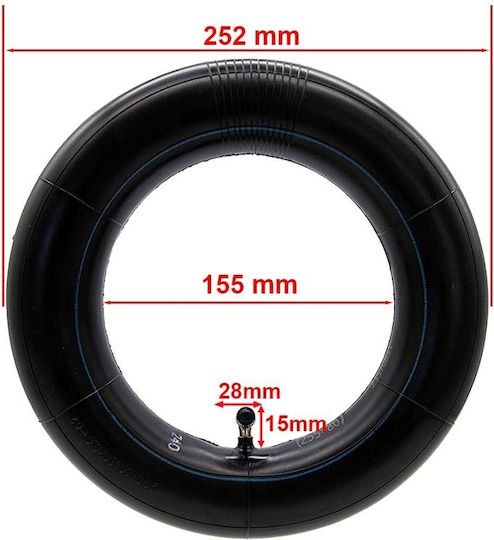 Inner Tube Ewheel Electric Scooter 80/65-6 10x3 255x80 Bent 90º Valve