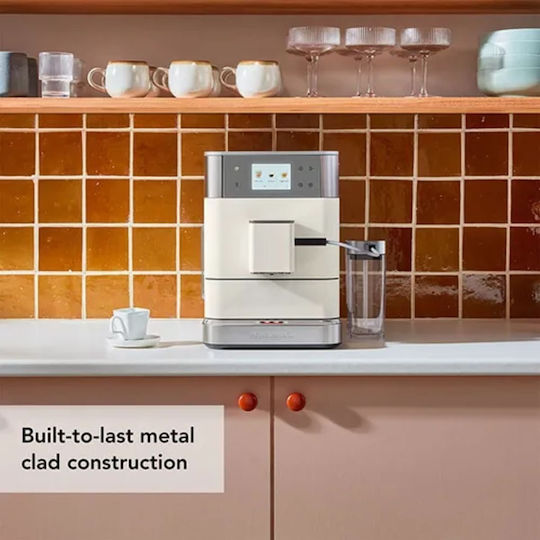 Kitchenaid KF7 Αυτόματη Μηχανή Espresso με Μύλο Άλεσης Λευκή 5KES8557BPL