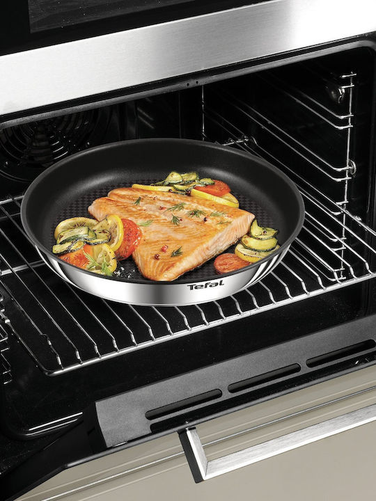 Tefal Ingenio Emotion Σετ Τηγάνια από Ανοξείδωτο Ατσάλι με Αντικολλητική Επίστρωση 3τμχ