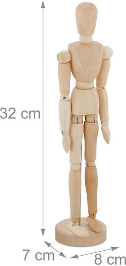 Relaxdays Set Figurine Decorative 32x8x30cm 2 Bucăți