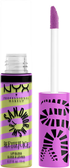 NYX Professional Makeup Beetlejuice Sandworm Swirl Lip Лип Глос 02 Green & Purple 8мл