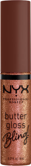 NYX Professional Makeup Butter Gloss Bling! Лип Глос 08 Hustla 8мл
