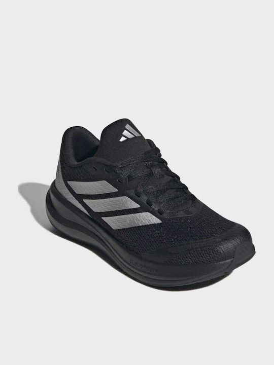 Runfalcon Kinder Sportschuhe Running mit Schnürsenkeln Schwarz