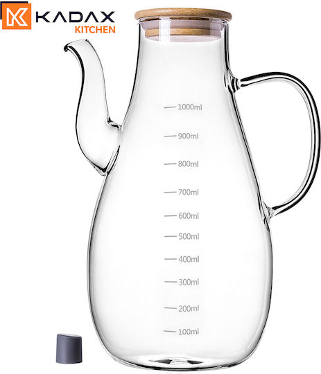 Kadax Δοχείο Λαδιού Γυάλινο με Ροή 1000ml