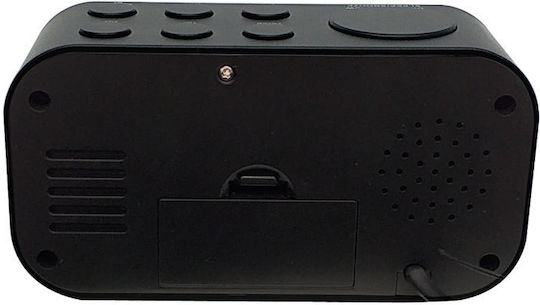 AKAI Ceas De Masă Digital Led Cu Ceas Deșteptător Și Radio Negru ACR-3088