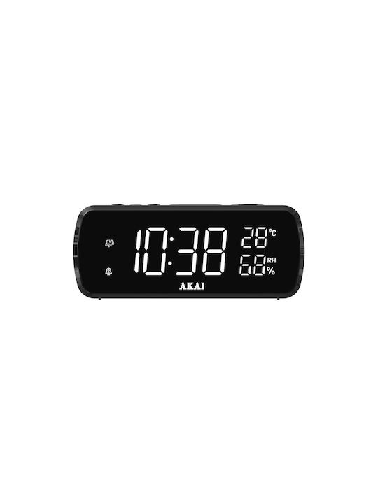 Akai Home Επιτραπέζιο Ψηφιακό Ρολόι με Ξυπνητήρι & Ραδιόφωνο ACR-1080