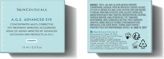 SkinCeuticals A.G.E. Advanced Eye Κρέμα Ματιών για Μαύρους Κύκλους 15ml