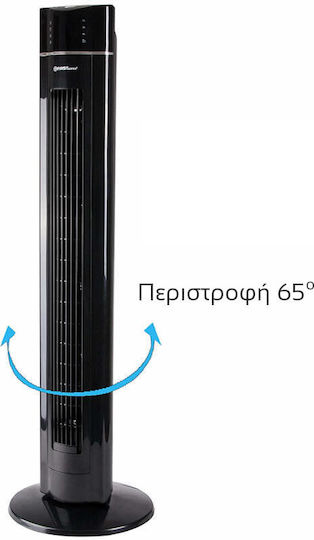 First Austria Ανεμιστήρας Πύργος 60W με Τηλεχειριστήριο Μαύρος