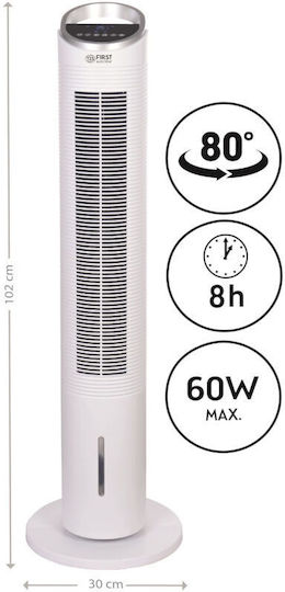 First Austria First Austria Ventilator Turm 60W mit Fernbedienung Weiß