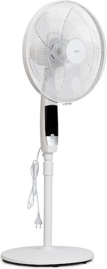 Osio Pedestal Fan 50W White