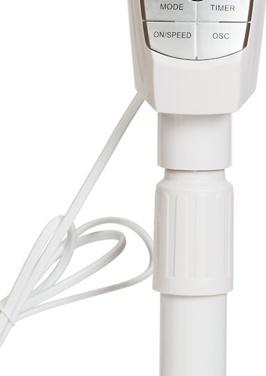 Osio Pedestal Fan 50W White