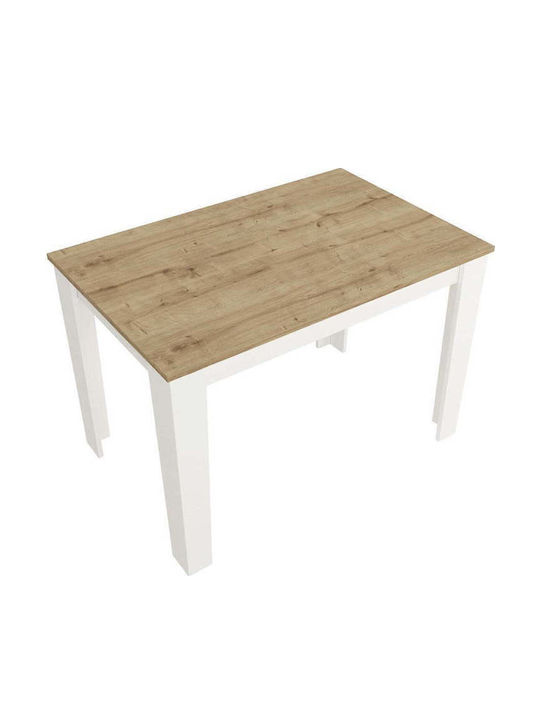 Masă De Dining Din Lemn Alb 72x72cm