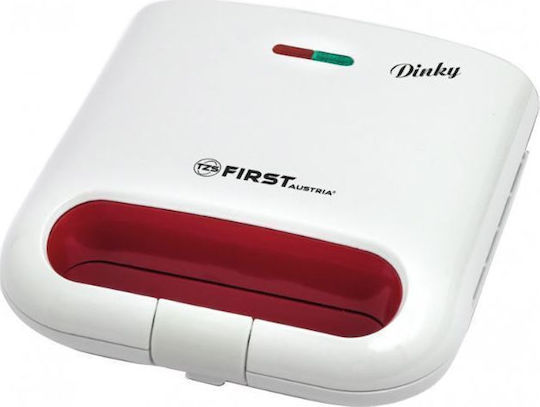 First Austria Sandwich Maker pentru for 2 Sandwiches Sandvișuri 800W Albă