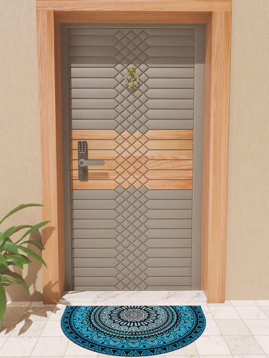 SteweHome Non-Slip Blue Doormat Thickness 10mm
