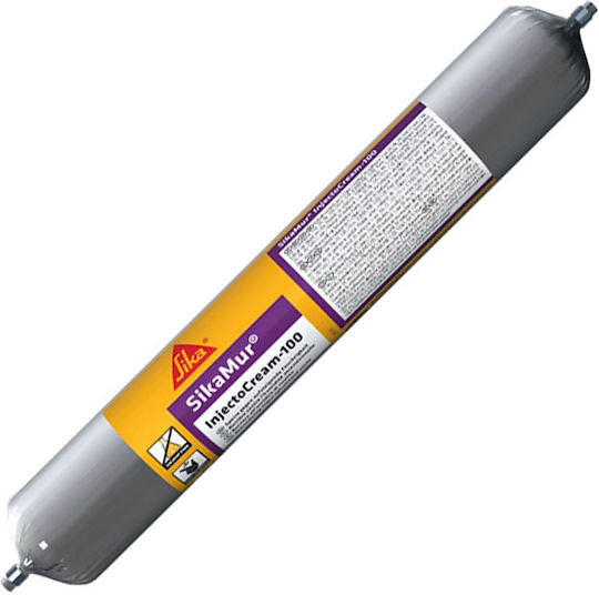 Sika Sikamur Injectocream 100 Σφραγιστική Σιλικόνη Λευκή 600ml