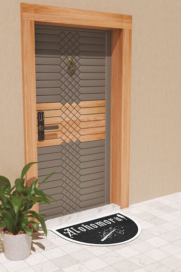 SteweHome Πατάκι Εισόδου Οβάλ Μαύρο STE-031486-P31486 Μαύρα SteweHome Πατάκι Εισόδου Οβάλ Μαύρο STE-031486-P31486 Μαύρα