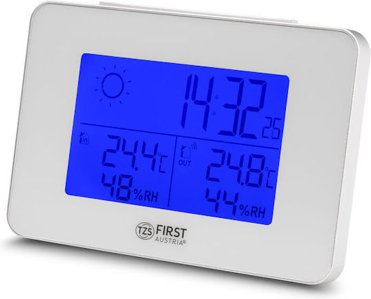 First Austria FA-2461-6-WI Drahtlos Wetterstation Digital Weiß
