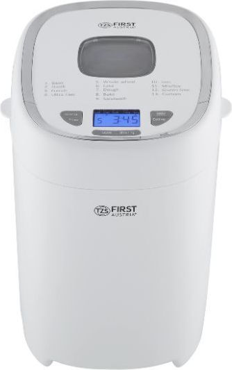First Austria Bread Maker 550W with Container Capacity 900gr and Baking Programs