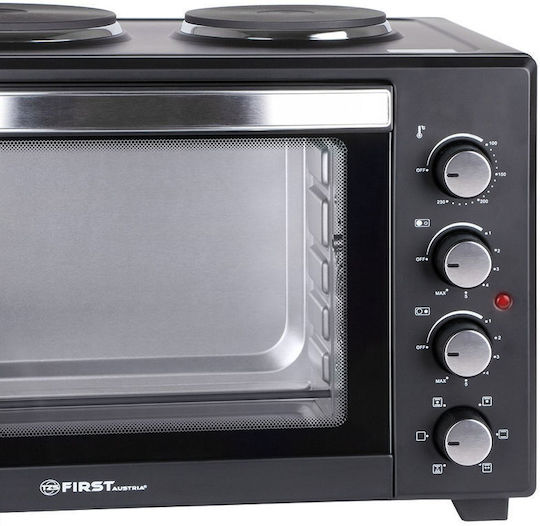 First Austria Electric Countertop Oven 45lt with 2 Burners and Hot Air Function