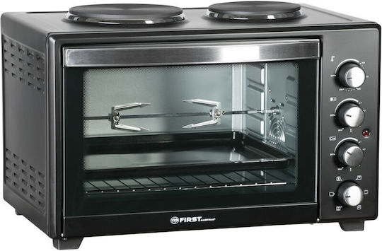 First Austria Electric Countertop Oven 45lt with 2 Burners and Hot Air Function