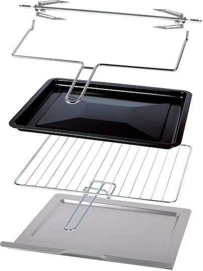 First Austria Electric Countertop Oven 45lt with 2 Burners and Hot Air Function
